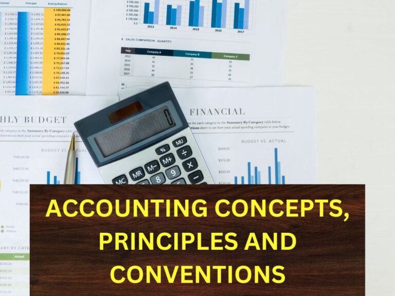 Accounting Concepts, Principles and Conventions