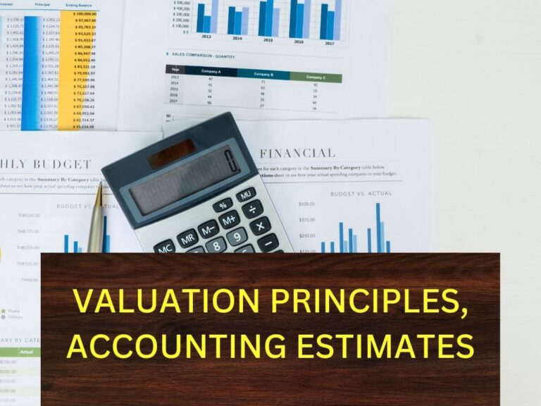 Valuation Principles, Accounting Estimates